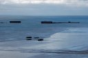 Arromanches encore. 
Le dernier caisson ayant conservé sa tourelle.